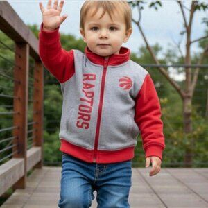 NBA Toronto Raptors Zip-Up Jacket size 3T